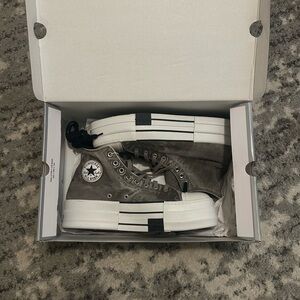 Rick Owen x Converse Collab High-Top Shoes “DRKSHDW DBL DRKSTAR” Size 11
